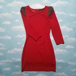 Structured orange dress